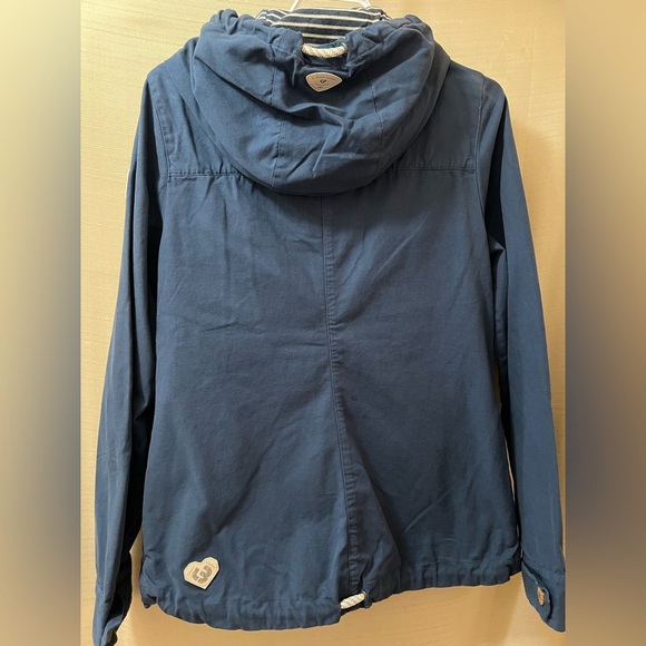 Ragwear Women’s Blue Jacket Size Small Eco Friendly  Wooden Buttons - Picture 9 of 11